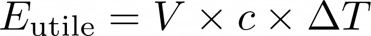 Equation énergie pour chauffer l'eau